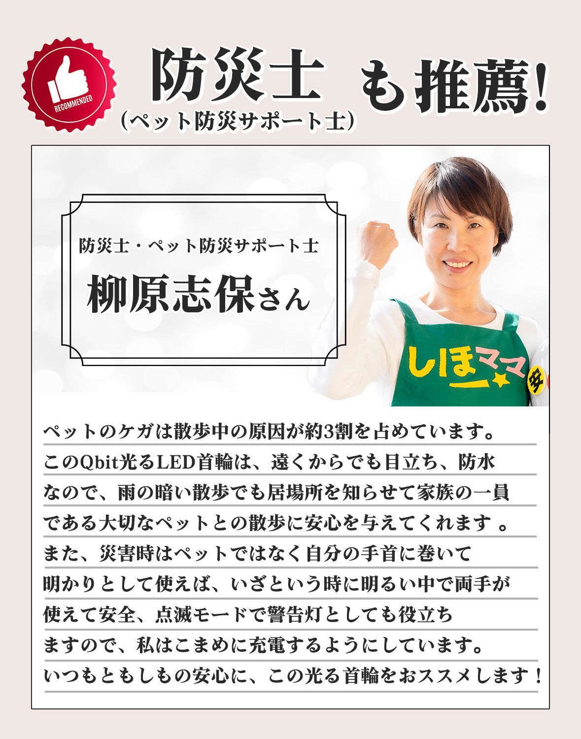 Qbit 光る首輪