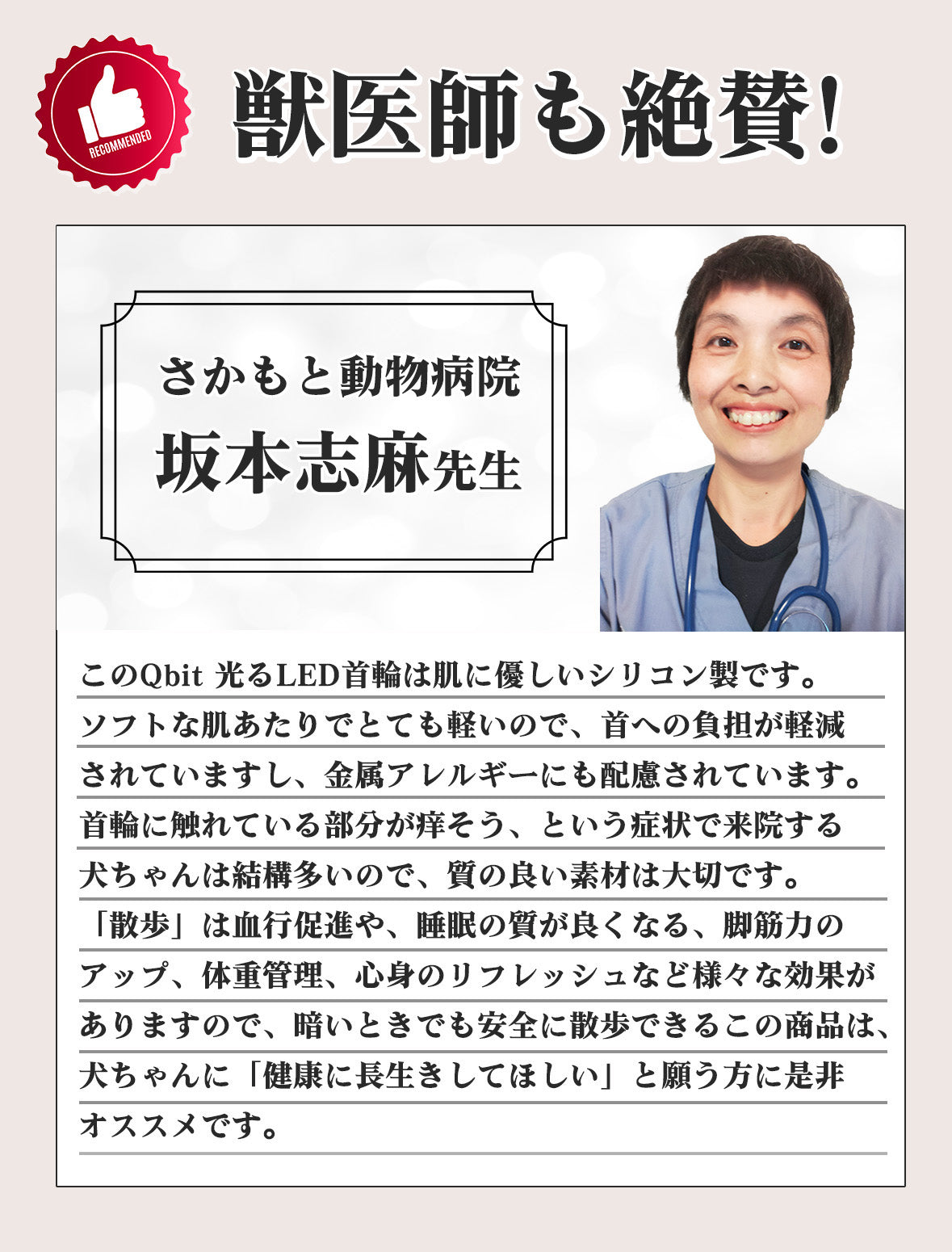 Qbit 光る首輪
