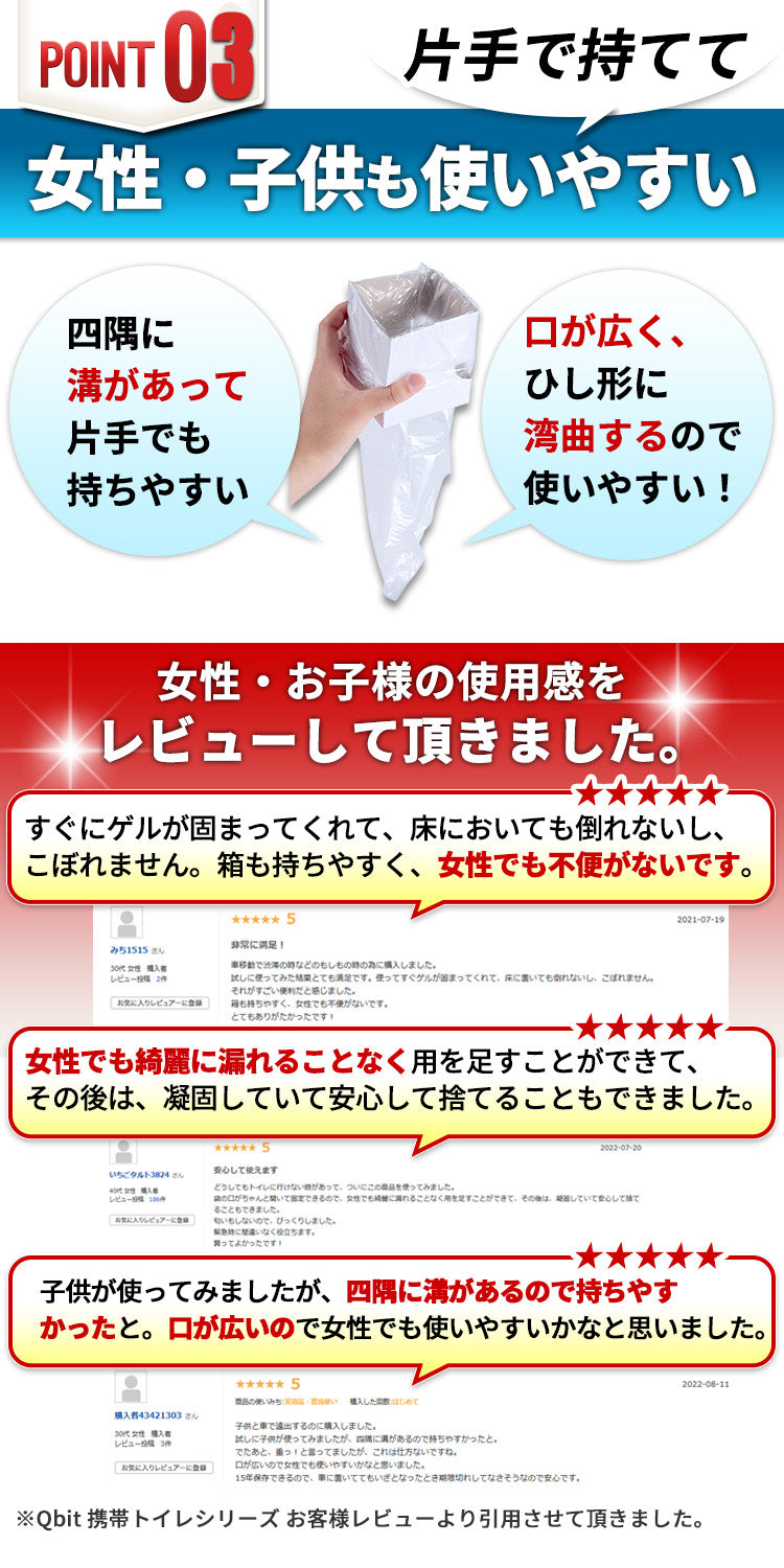 強力消臭 Qbitいつでもどこでも携帯トイレ